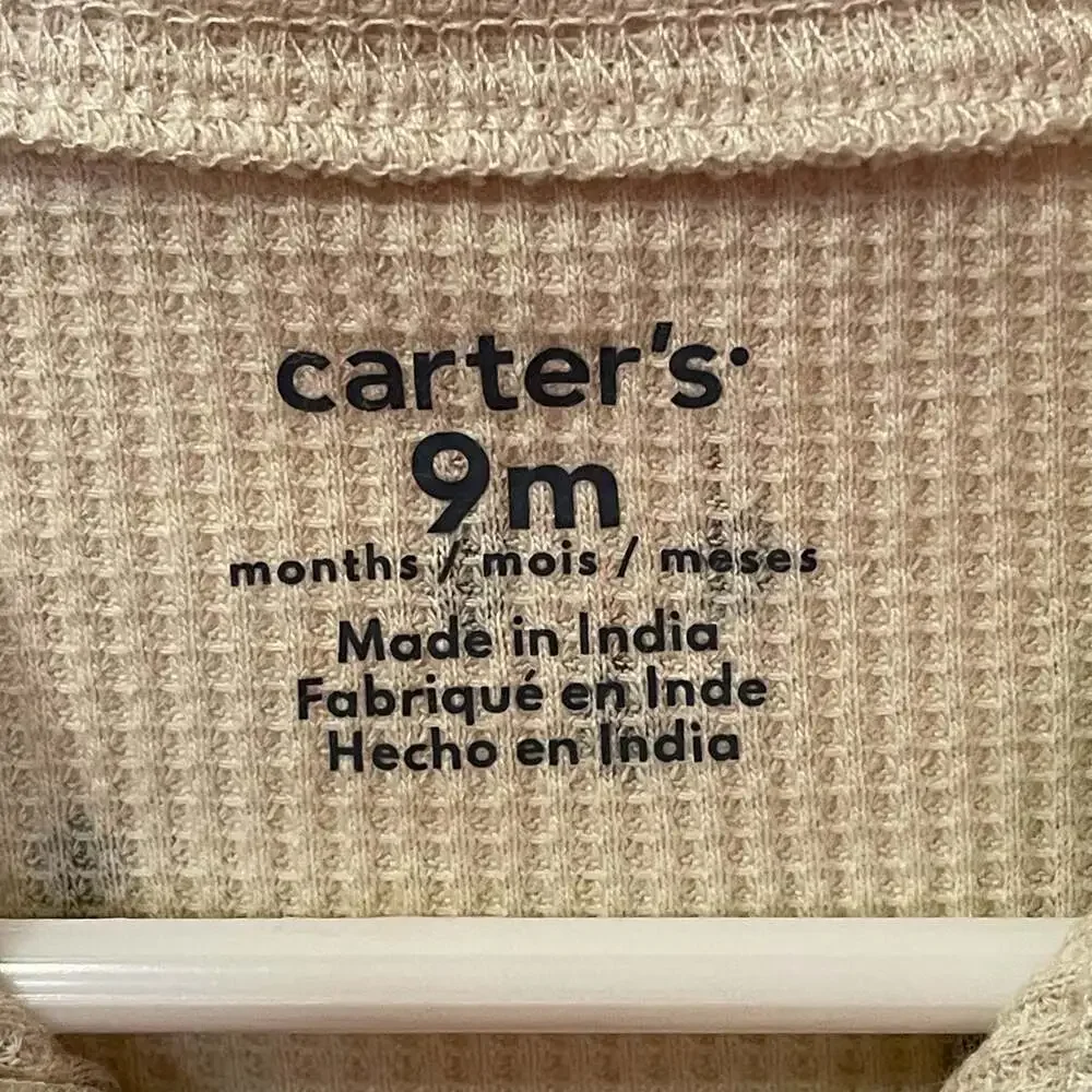 Carter's Baby 2-Piece Waffle Knit Henley Bodysuit and Pants Set